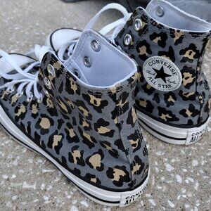 Converse Women's Leopard Print High Tops